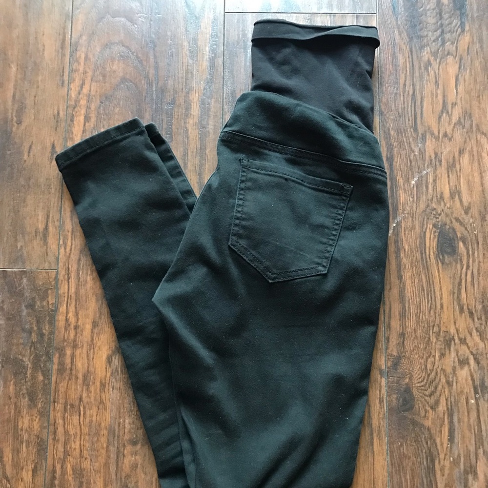 Black Indigo Blue Maternity Jeggings